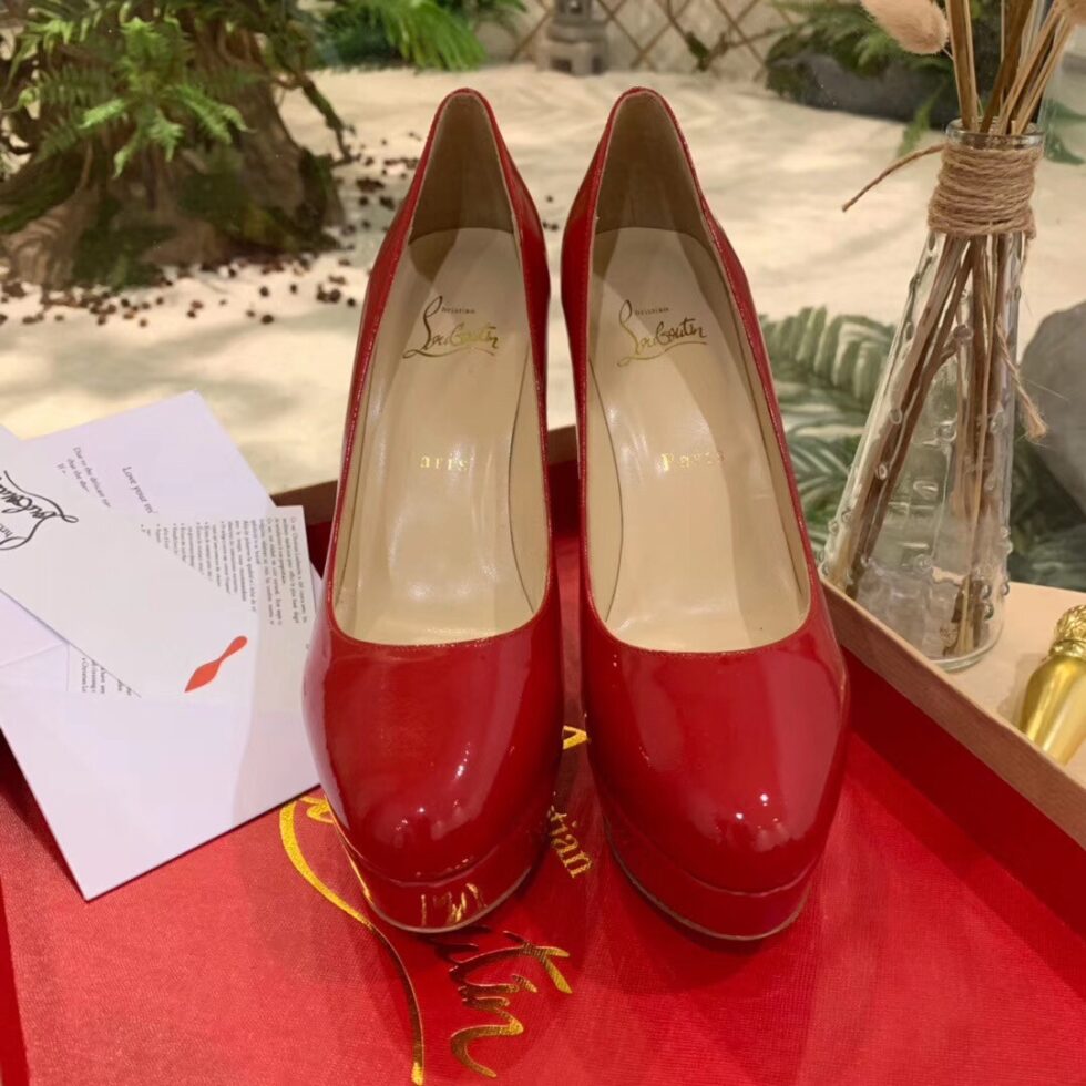 Replica Christian Louboutin Red Patent Dirditta 130mm Pumps 111