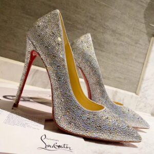 Replica Christian Louboutin Nude Kate Strass Degrade Pumps 100mm 2