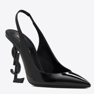 Replica Saint Laurent Opyum Slingback Pumps 110mm With Black Heel