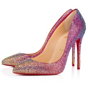 Replica Christian Louboutin Red Kate Strass Degrade Pumps 100mm