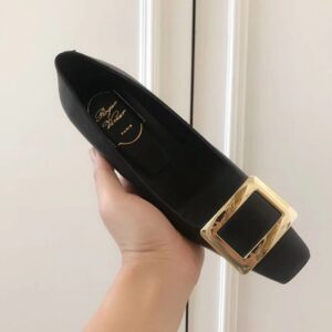 Replica Roger Vivier Belle Vivier 45mm Pumps In Black Calfskin 2