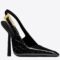 Replica Saint Laurent Blake Slingback Pumps 110mm in Red Patent Leather 102