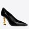 Replica Saint Laurent Blake Slingback Pumps 110mm in Black Patent Leather 103