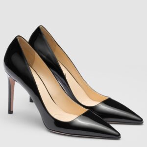 Replica Prada Pumps 95mm in Black Patent Leather