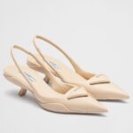 Replica Prada Slingback Pumps in Powder Padded Leather