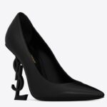 Replica Saint Laurent Opyum 110 Pumps In Lambskin with Black Heel