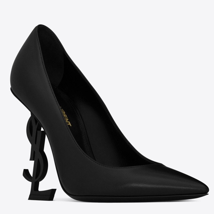 Replica Saint Laurent Opyum 110 Pumps In Lambskin with Black Heel 104