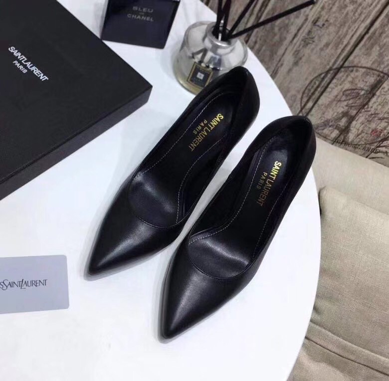 Replica Saint Laurent Opyum 110 Pumps In Lambskin with Black Heel 109