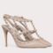 Replica Valentino Rockstud Pumps 100mm In White Patent Leather 102