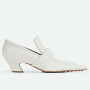 Replica Bottega Veneta Spada Pumps in White Lambskin 102