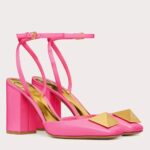 Replica Valentino One Stud Pumps 90mm In Pink Patent Leather