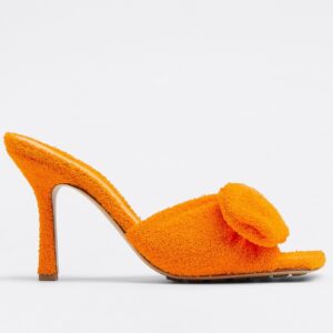 Replica Bottega Veneta Stretch Sandals In Orange Stretch