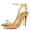 Replica Christian Louboutin So Me 100mm Sandals In Pink Leather 102