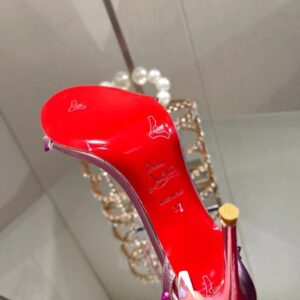 Replica Christian Louboutin So Me 100mm Sandals In Pink Leather 2