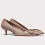 Replica Valentino VLogo Signature Pumps 45mm In Poudre Calfskin