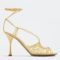 Replica Bottega Veneta Dot Sandals 100mm In White Lambskin 103