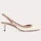 Replica Valentino Vlogo Slingback Pumps 40mm In Black Calfskin 103