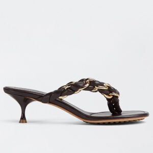 Replica Bottega Veneta Dot Thong Sandals In Fondant Lambskin