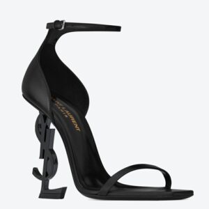 Replica Saint Laurent Opyum 110 Black Sandals with Black YSL Heel