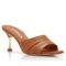 Replica Saint Laurent Tribute Sandals 105 In Brown Calfskin 103