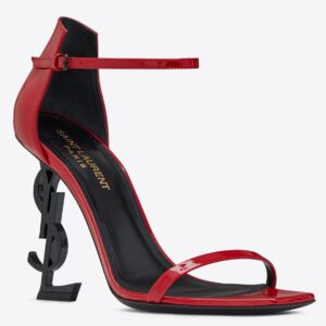 Replica Saint Laurent Opyum 110 Sandals In Red Patent Leather