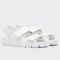 Replica Valentino Rockstud Slide Sandals 60mm In White Calfskin 102