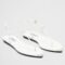 Replica Valentino Roman Stud Slide Sandals 60mm In White Calfskin 102