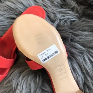 Replica Hermes Oasis Slide Sandals 50mm In Watermelon Epsom Calfskin 2