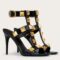 Replica Valentino Rockstud No Limit Sandal 100mm In Black Lambskin 103