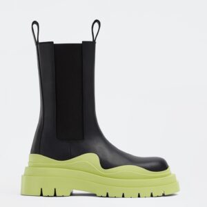 Replica Bottega Veneta BV Tire Chelsea Boots with Yellow Outsole