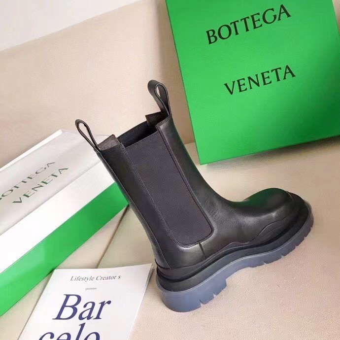 Replica Bottega Veneta BV Tire Chelsea Boots with Transparent Sole 110