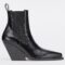 Replica Christian Louboutin Vidura Ankle Boots 85mm in Black Leather 103