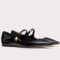 Replica Valentino Rockstud Ballet Flats In Blue Calfskin 102