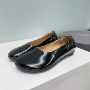 Replica Bottega Veneta Atomic Ballerina Flats in Black Lambskin 103