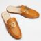 Replica Hermes Esmee Mules in Brown Calfskin 102