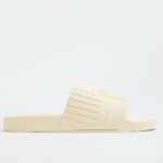 Replica Bottega Veneta Slider Sildes In White Rubber