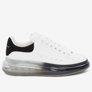 Replica Alexander McQueen Women’s Oversized Sneakers With Black Transparent Sole