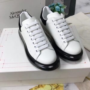 Replica Alexander McQueen Women’s Oversized Sneakers With Black Transparent Sole 2