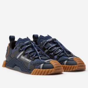 Replica Dolce & Gabbana Men’s NS1 Sneakers In Blue Fabric