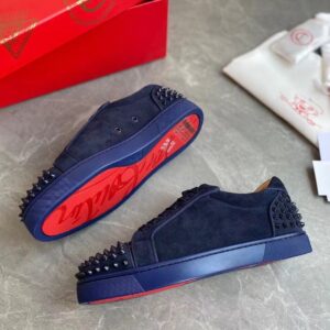 Replica Christian Louboutin Men’s Seavaste 2 Orlato Flat Sneakers Blue 2