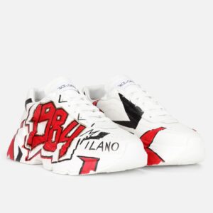 Replica Dolce & Gabbana Men’s Daymaster Sneakers with 1984 Printed