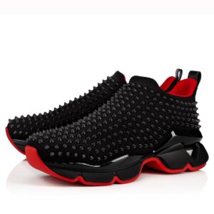 Replica Christian Louboutin Men’s Spike Sock Donna Sneakers Noir