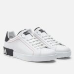 Replica Dolce & Gabbana Men’s Portofino Sneakers with Black Branded