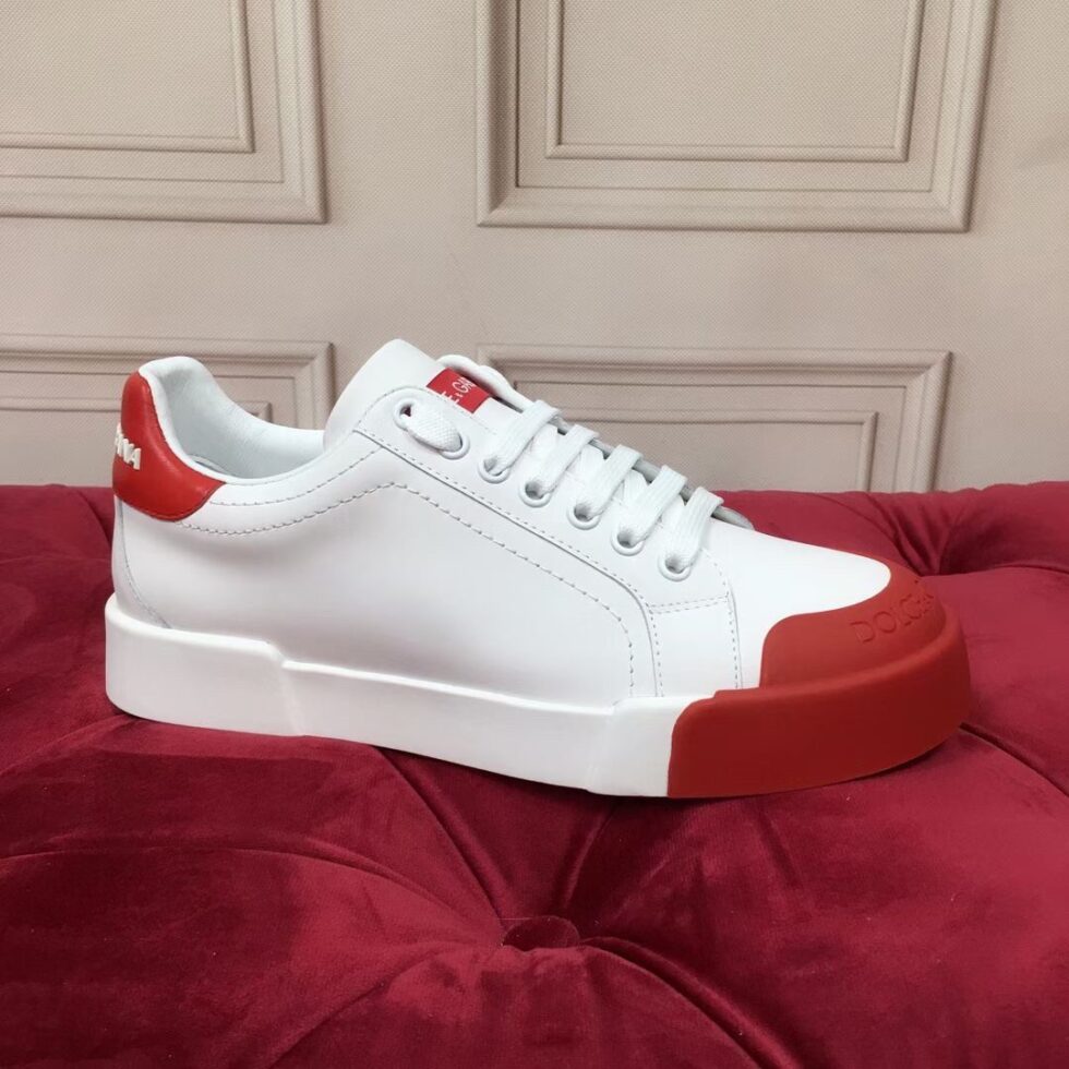 Replica Dolce & Gabbana Women’s Portofino Sneakers with Red Toe-cap 107