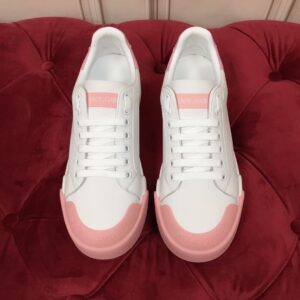 Replica Dolce & Gabbana Women’s Portofino Sneakers with Pink Toe-cap 2