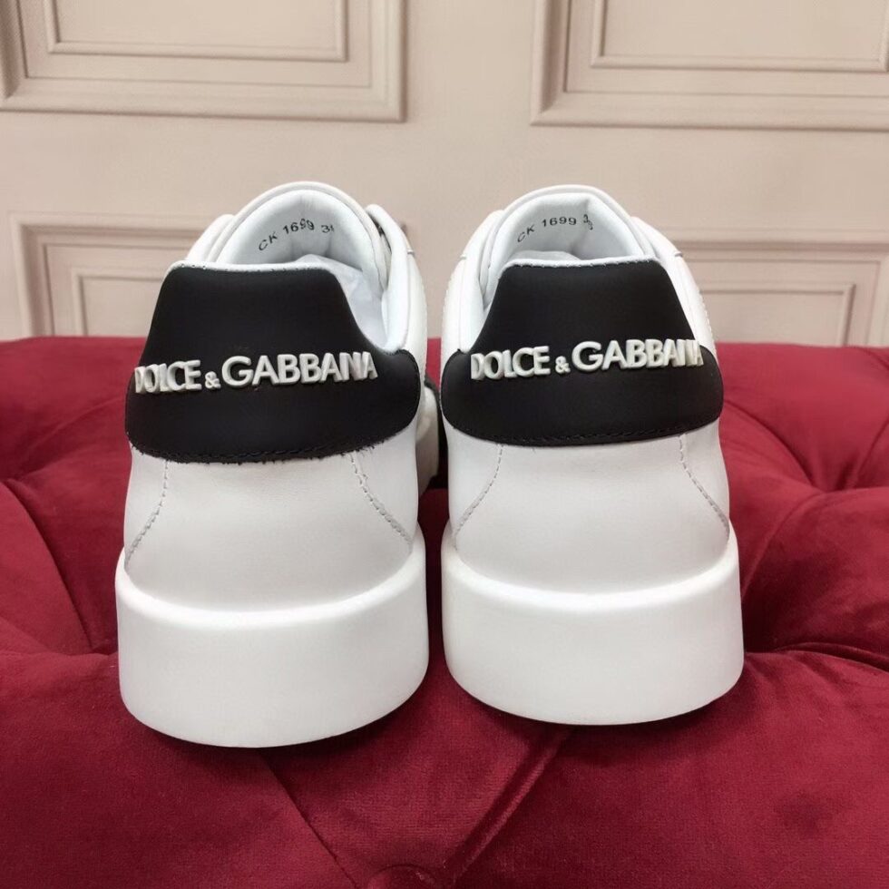 Replica Dolce & Gabbana Women’s Portofino Sneakers with Black Toe-cap 109