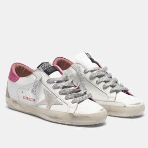 Replica Golden Goose Women’s Super-Star Sneakers with Lizard Heel