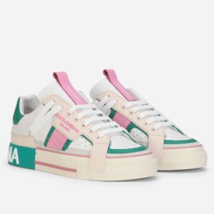 Replica Dolce & Gabbana Women’s Custom 2.Zero Sneakers White/Green