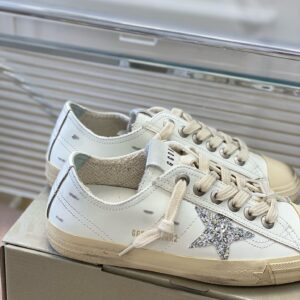 Replica Golden Goose Women’s V-Star Sneakers with Glitter Star 2