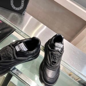 Replica Versace Women’s Odissea Sneakers In Black Leather 2